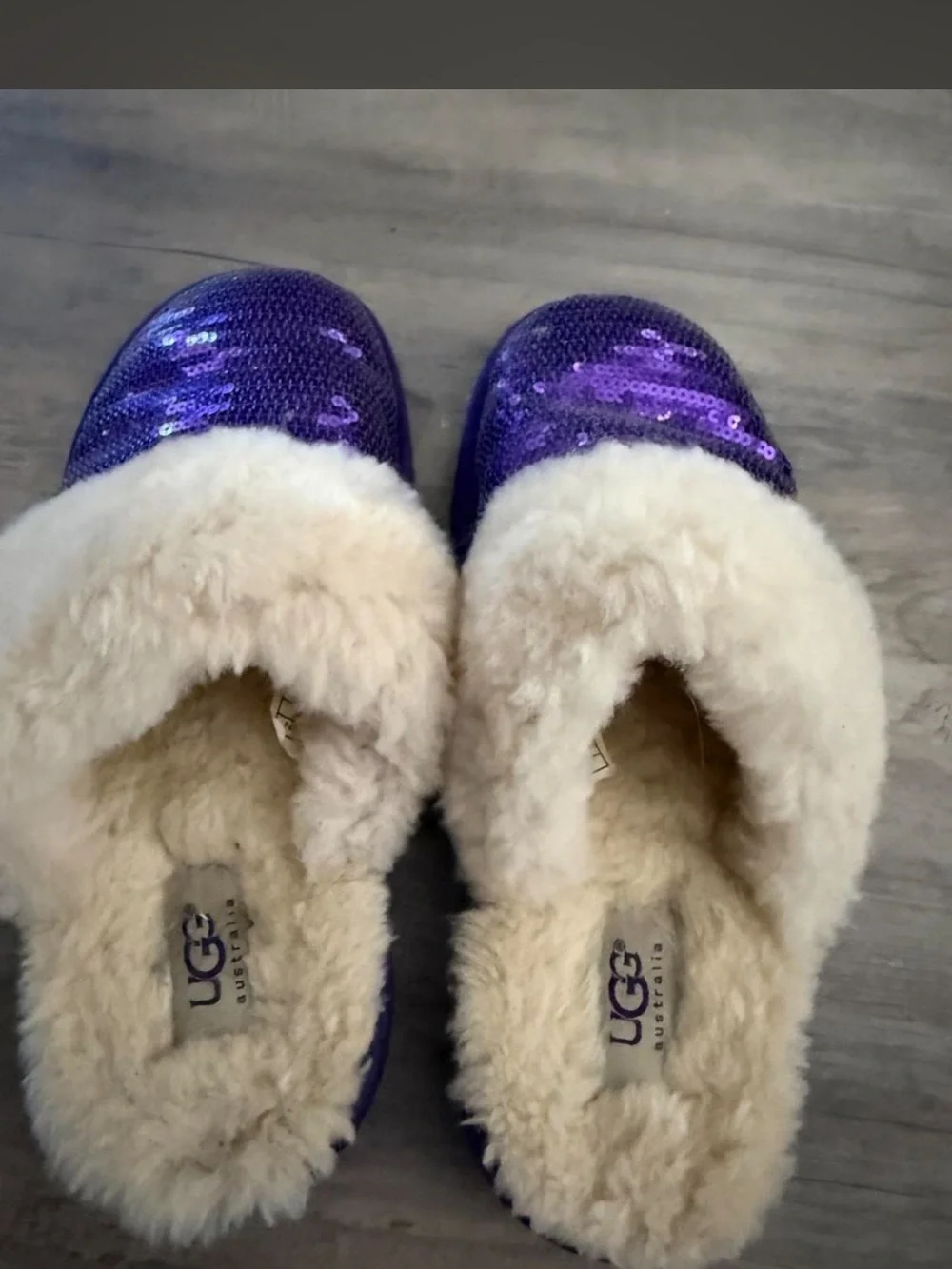 UGG Cream Shearling-Lined Slip-In Clog